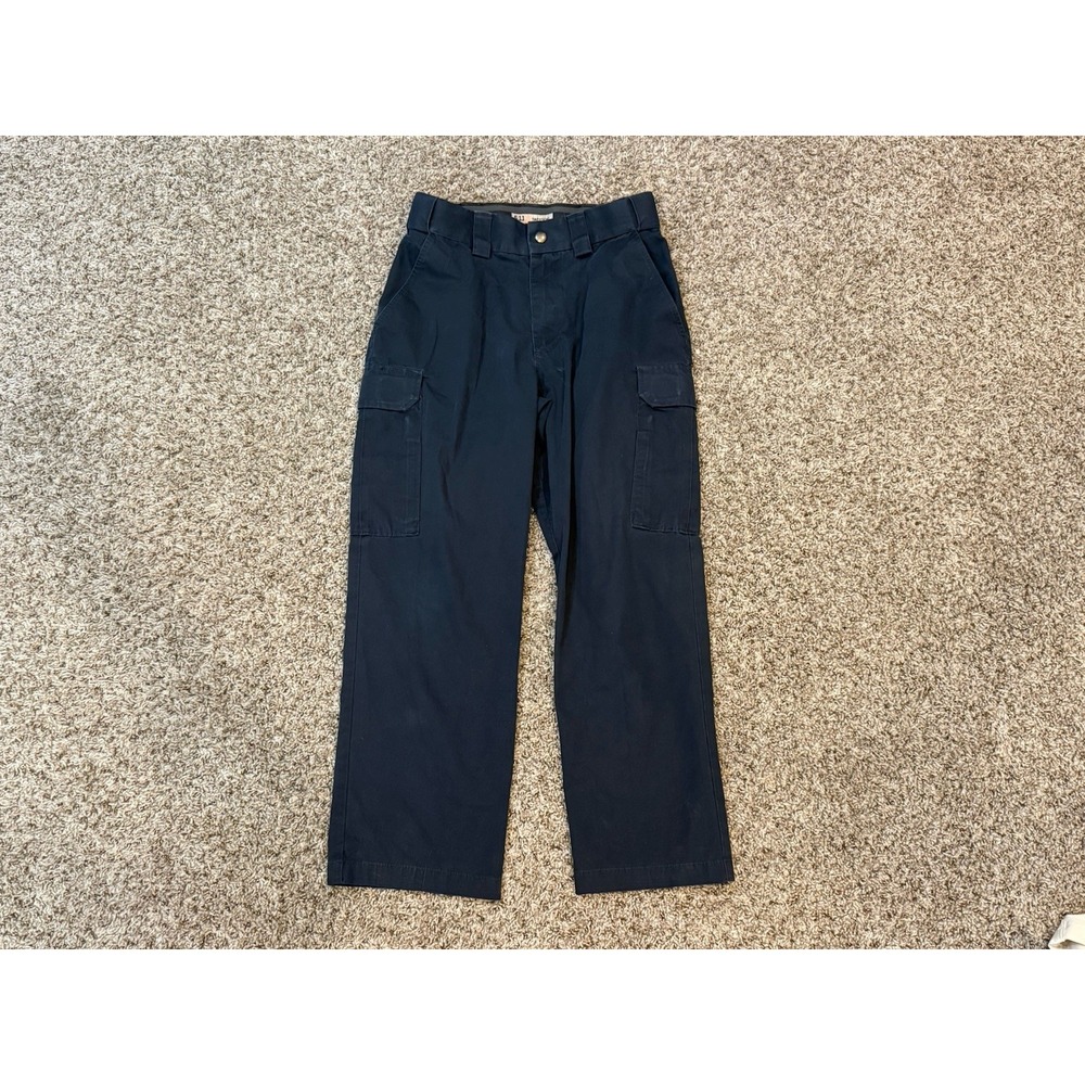 5.11 Pants Size 28 Navy Blue Polyester Cotton Utility Pockets Casual Workwear